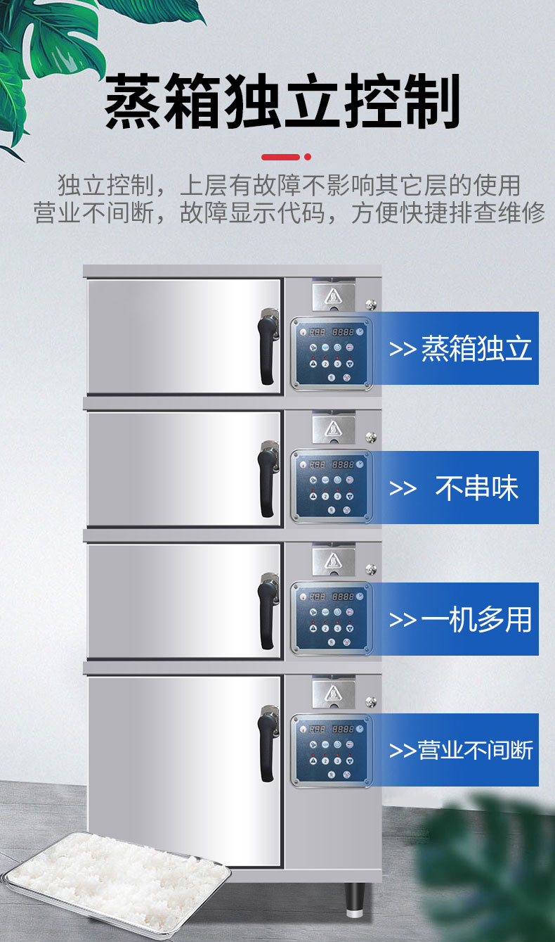 馳能高溫蒸柜獨立控制